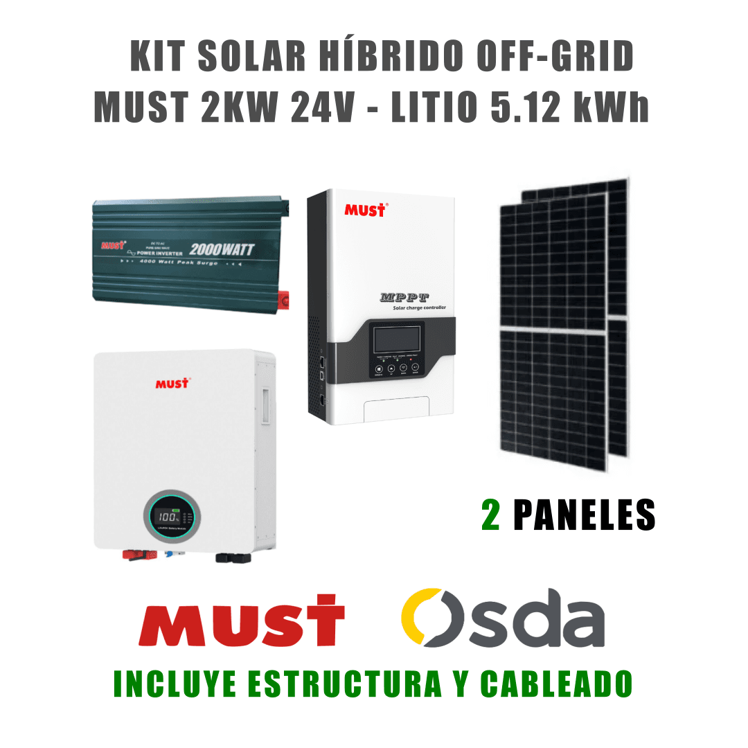 🔆 KIT SOLAR OFF-GRID 2 kW